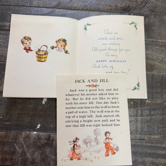 Vintage Lot 4 Unused Greeting Cards 1949 Greeting Card with Sheet Music Insert - Picture 7 of 7